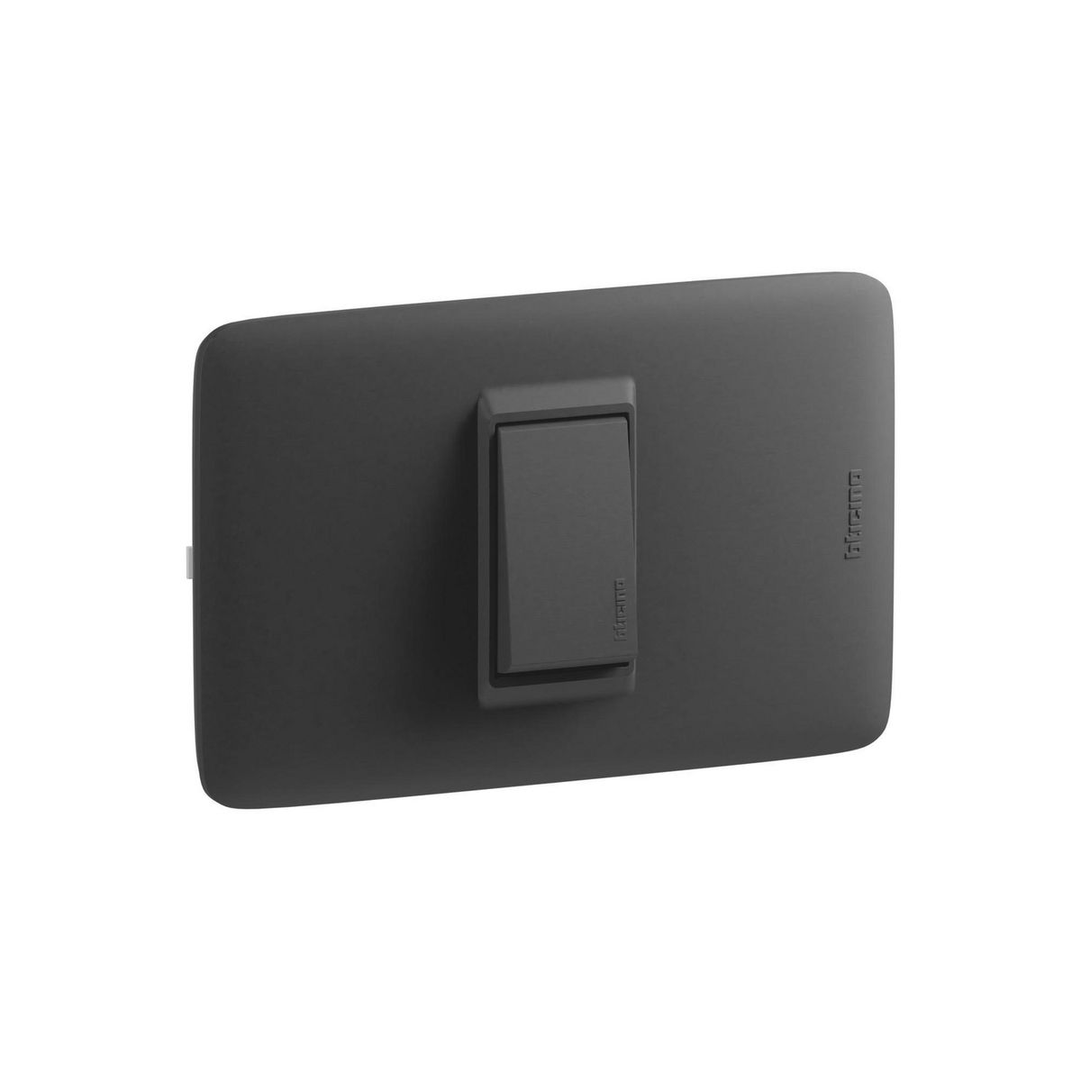 BTICINO - Interruptor Unipolar 10AX Simple Domino Sencia Plus Negro