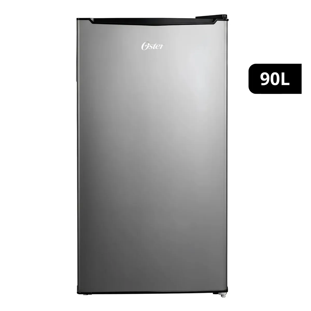 OSTER - Frigobar Oster 90 Litros Negro con Puerta de Acero Inoxidable OS-PMBG93PBV