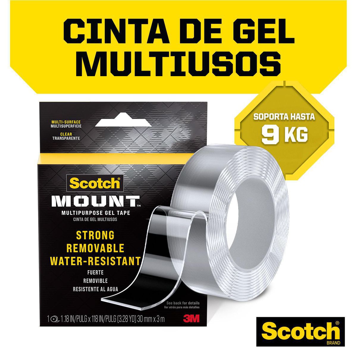 Cinta Scotch Doble Contacto Removible 36mm x 3m, marca SCOTCH - Foto 2