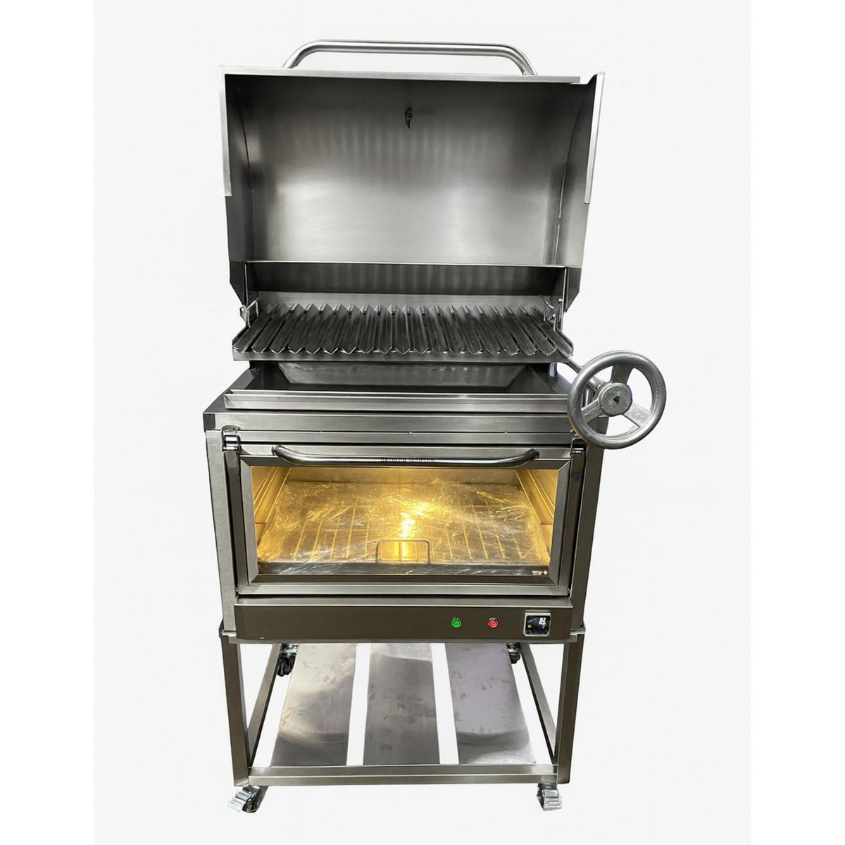 LA CARBONERA GRILL - La Carbonera Grill Parrilla Movible con Caja China Broker Master 70x50x85cm
