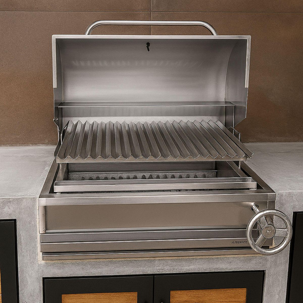 LA CARBONERA GRILL - La Carbonera Grill Parrilla Empotrable American Pro Acero Inoxidable 70x50cm