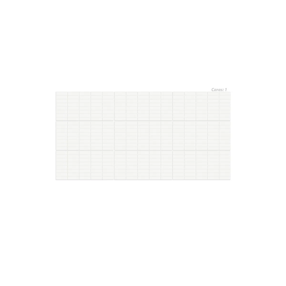 GALA - Brique Blanco 30x60cm comercial 1.44m2.