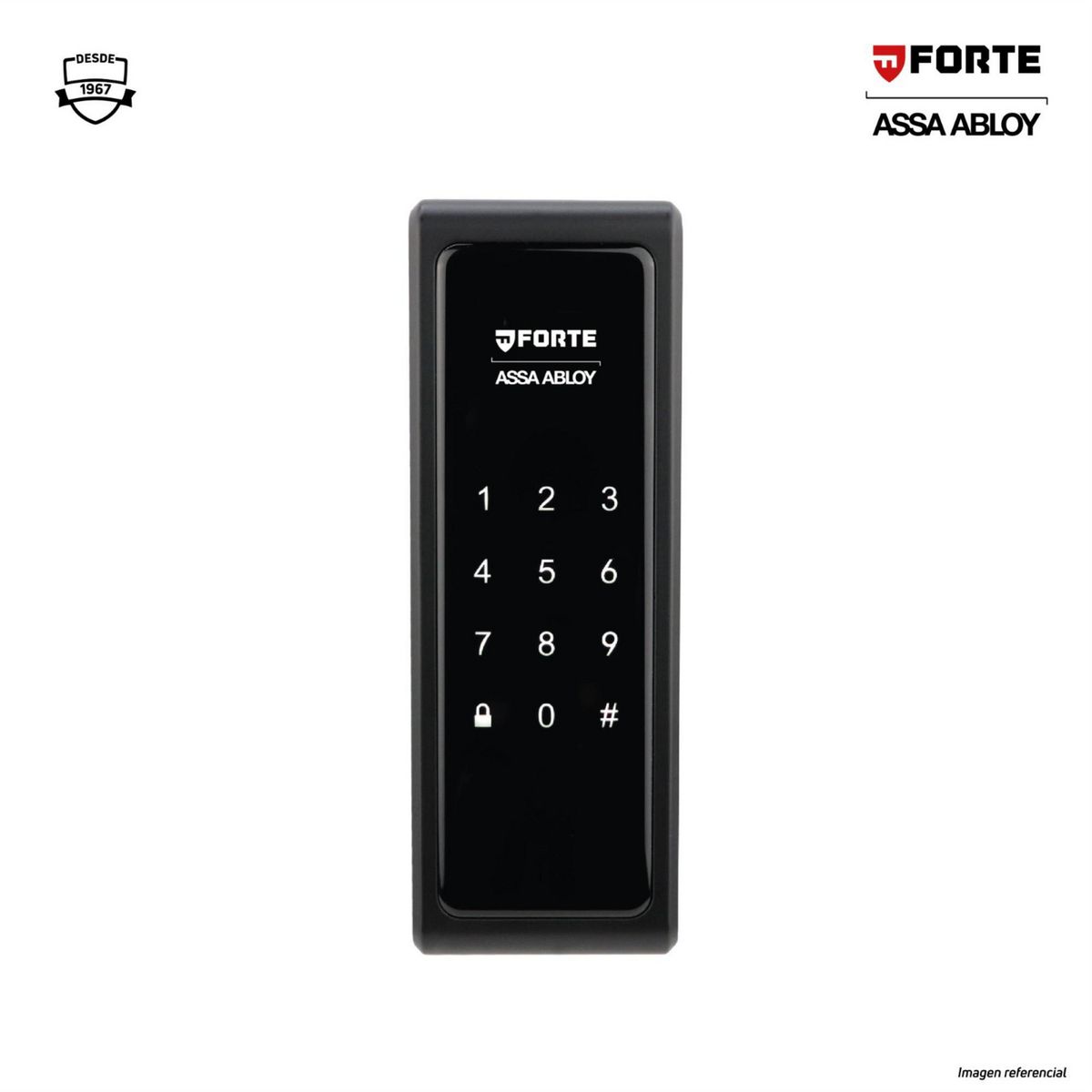 FORTE - Cerrojo Digital Forte SR100 Negro