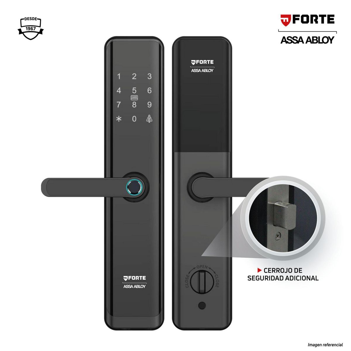 FORTE - Cerradura Digital Forte SD600 Negro