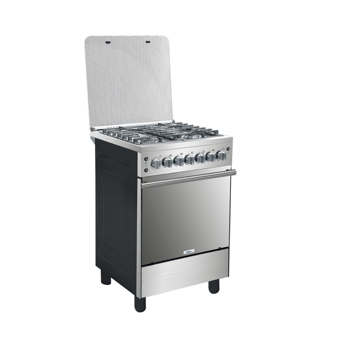 OSTER - Cocina a Gas 4 Hornillas Acero Inoxidable OS-PGSGC24041GRISM