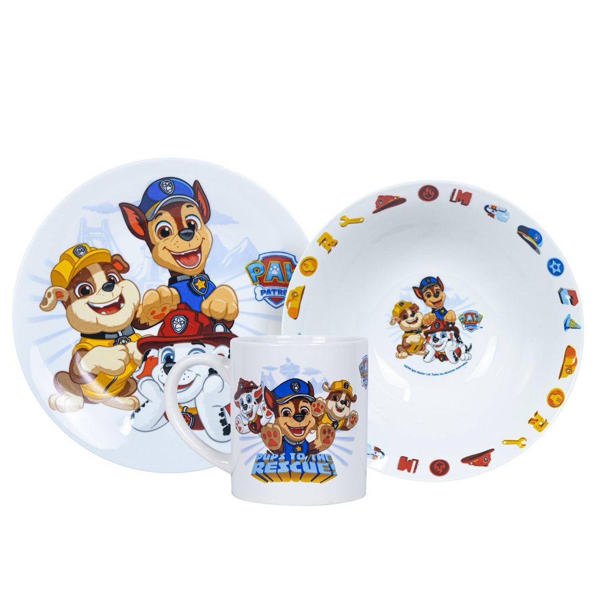 SCOOL - Set Cerámica 3 Piezas Paw Patrol
