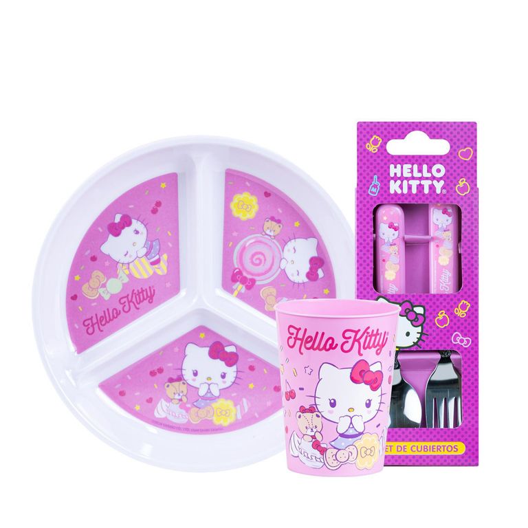 Set Melamine con División Hello Kitty | Sodimac Perú
