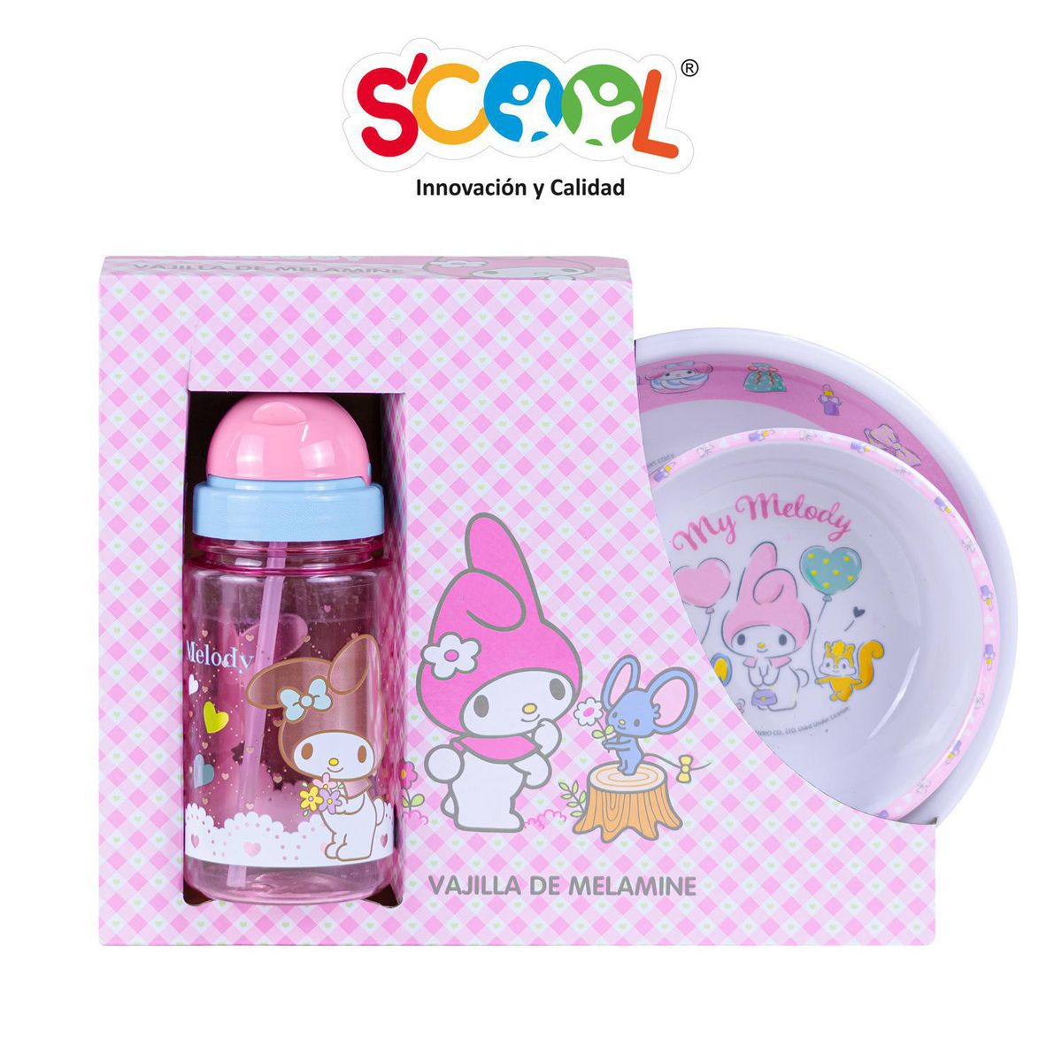 SCOOL - Set Melamine con Botella My Melody