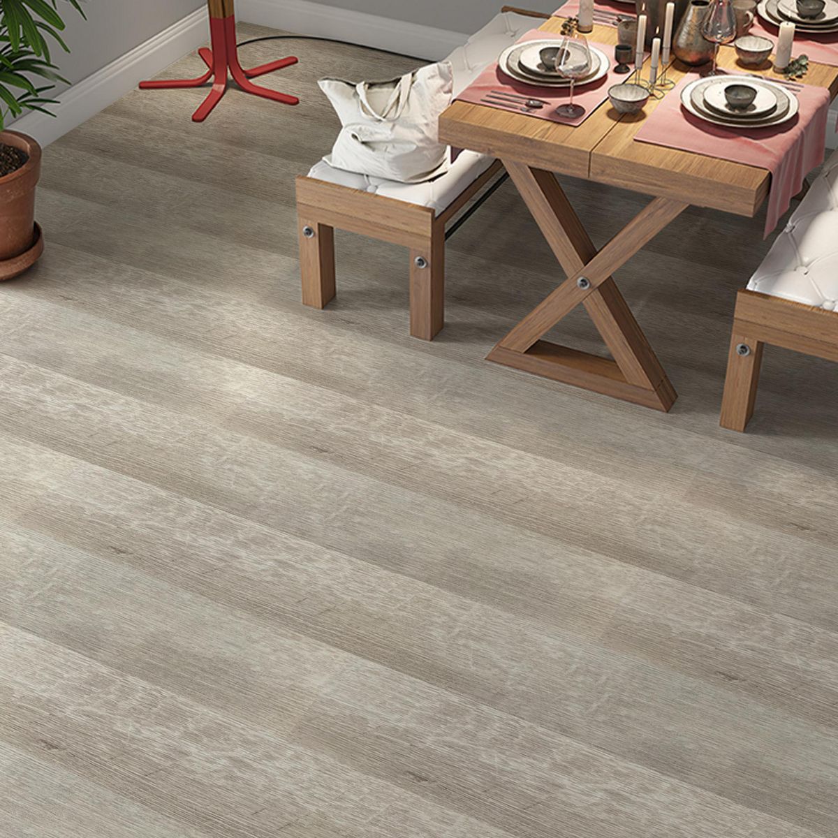 DECOKASA - Piso Pvc Madera Envejecida