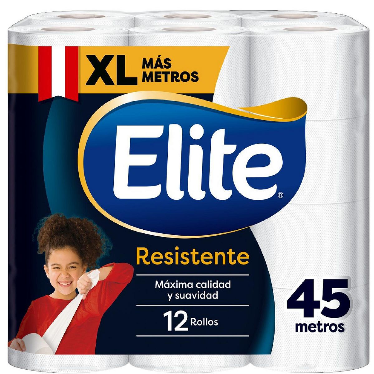 ELITE - Papel Higienico Elite XL 12 Rollos x 45 Metros