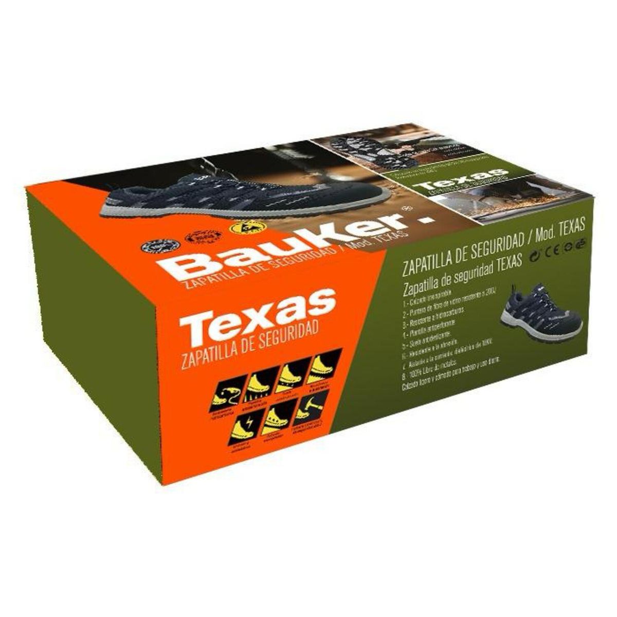 WALL SAFETY - Zapatilla Unisex Talla 40 Texas
