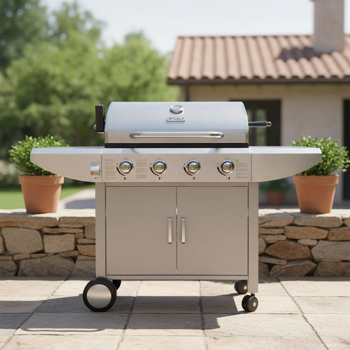 FDV - Parrilla a Gas FDV Essence 4 Quemadores .