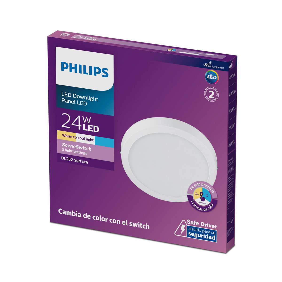 PHILIPS - Downlight Red Tricolor SS 24W