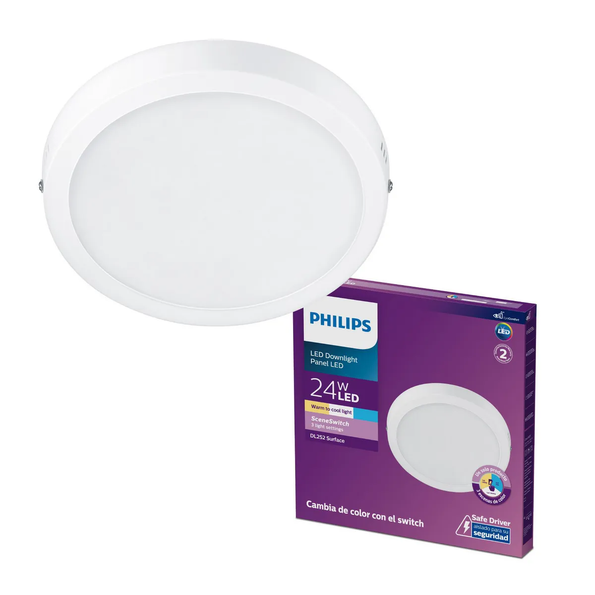 PHILIPS - Downlight Red Tricolor SS 24W