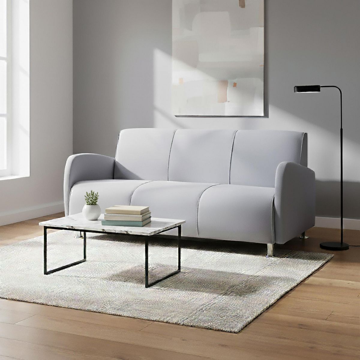 CASA BELLA - Sofá 3 Cuerpos Naomi 166x80x70cm Gris