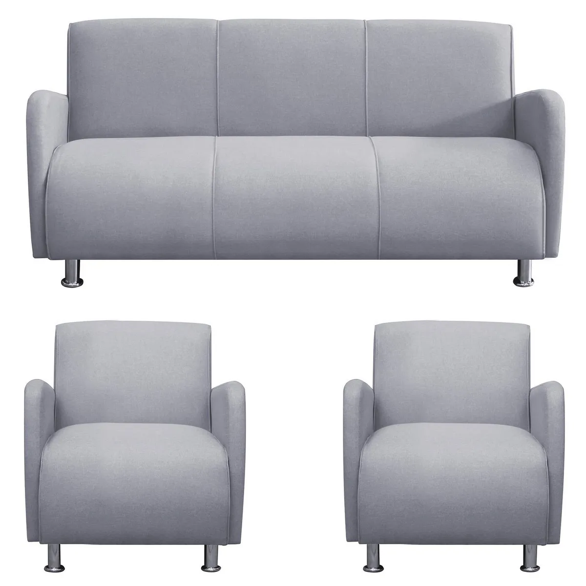 Sofá 5 Cuerpos Naomi 300x80x70cm Gris, marca CASA BELLA - Foto Principal