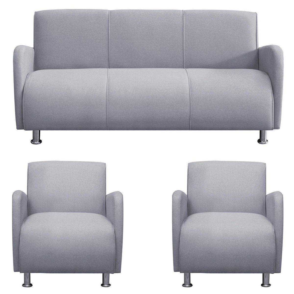 Sofá 5 Cuerpos Naomi 300x80x70cm Gris, marca CASA BELLA - Foto Principal