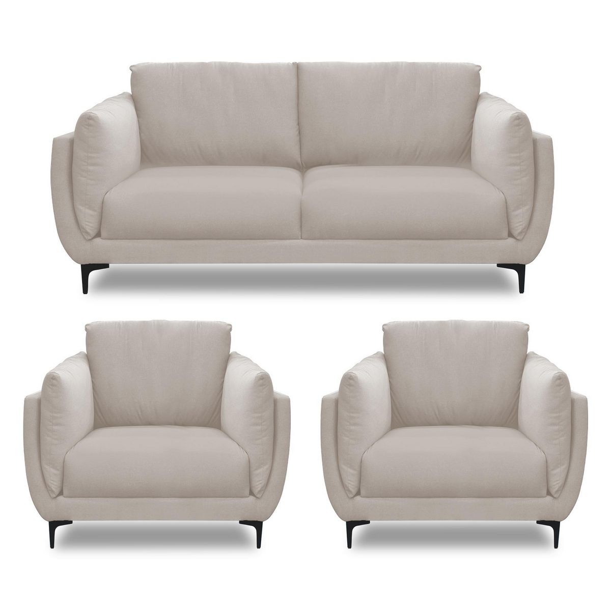 CASA BELLA - Sofá 5 Cuerpos Maelis 200x89x80cm Beige