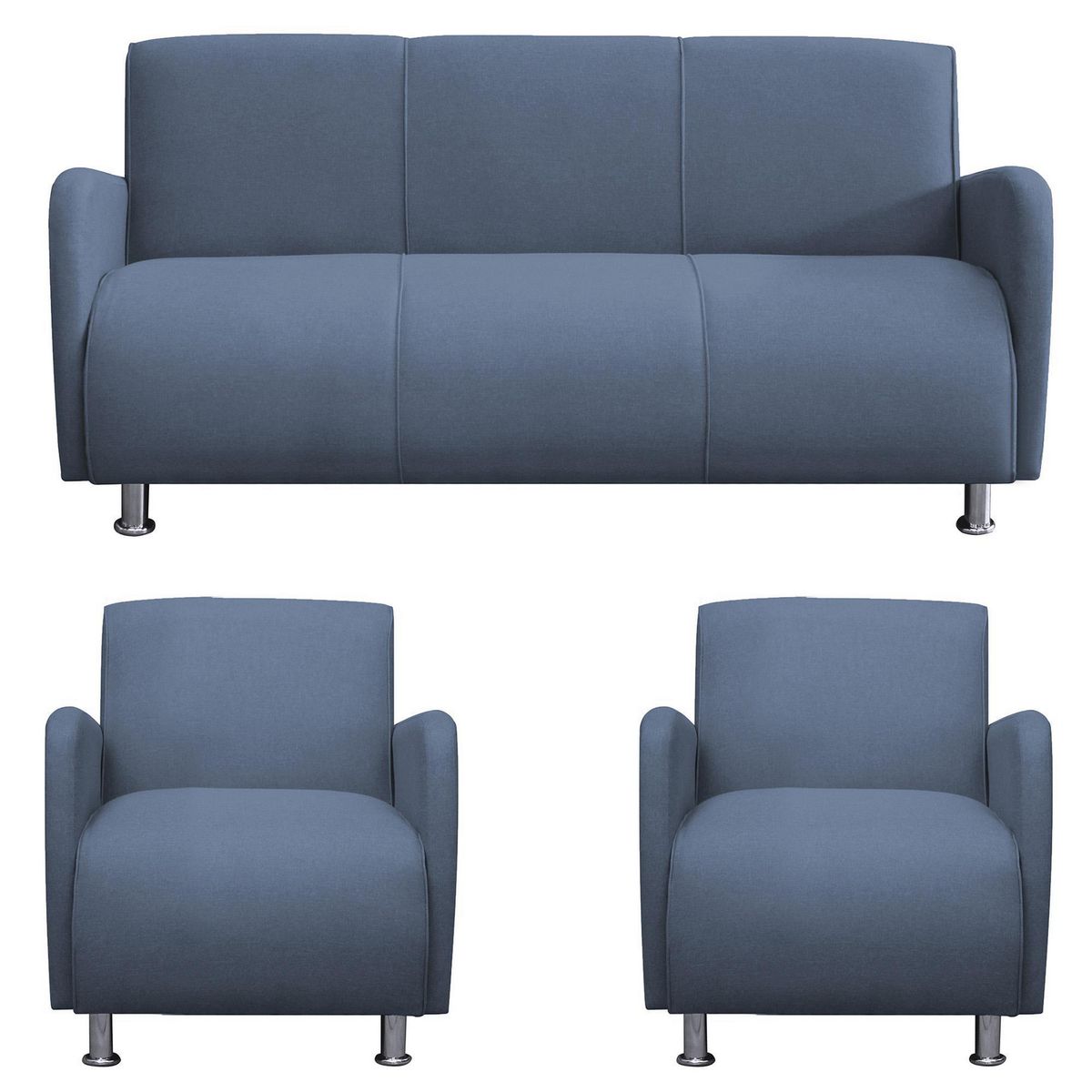 CASA BELLA - Sofá 5 Cuerpos Naomi 300x80x70cm Acero