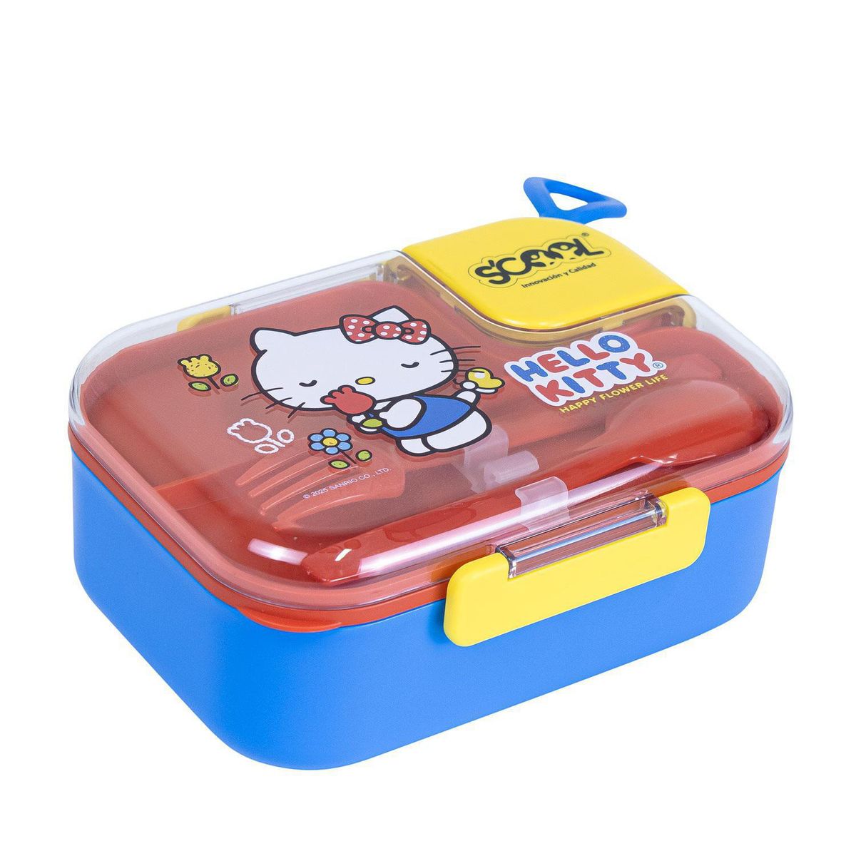 SCOOL - Taper de Acero con Cubierto 1lt Hello Kitty 