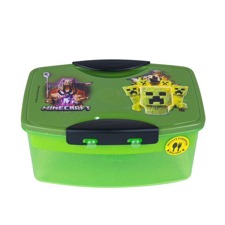 Taper con Divisiones y Cubiertos 1.1lt Minecraft SCOOL | falabella.com