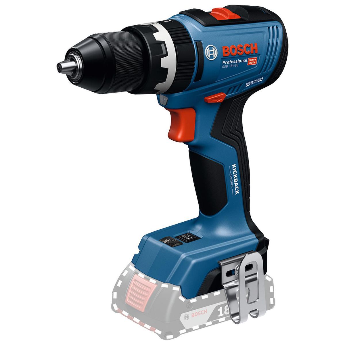 Taladro Percutor GSB 18V-65 +Batería + Cargador + Maletín boshc, marca BOSCH - Foto 2