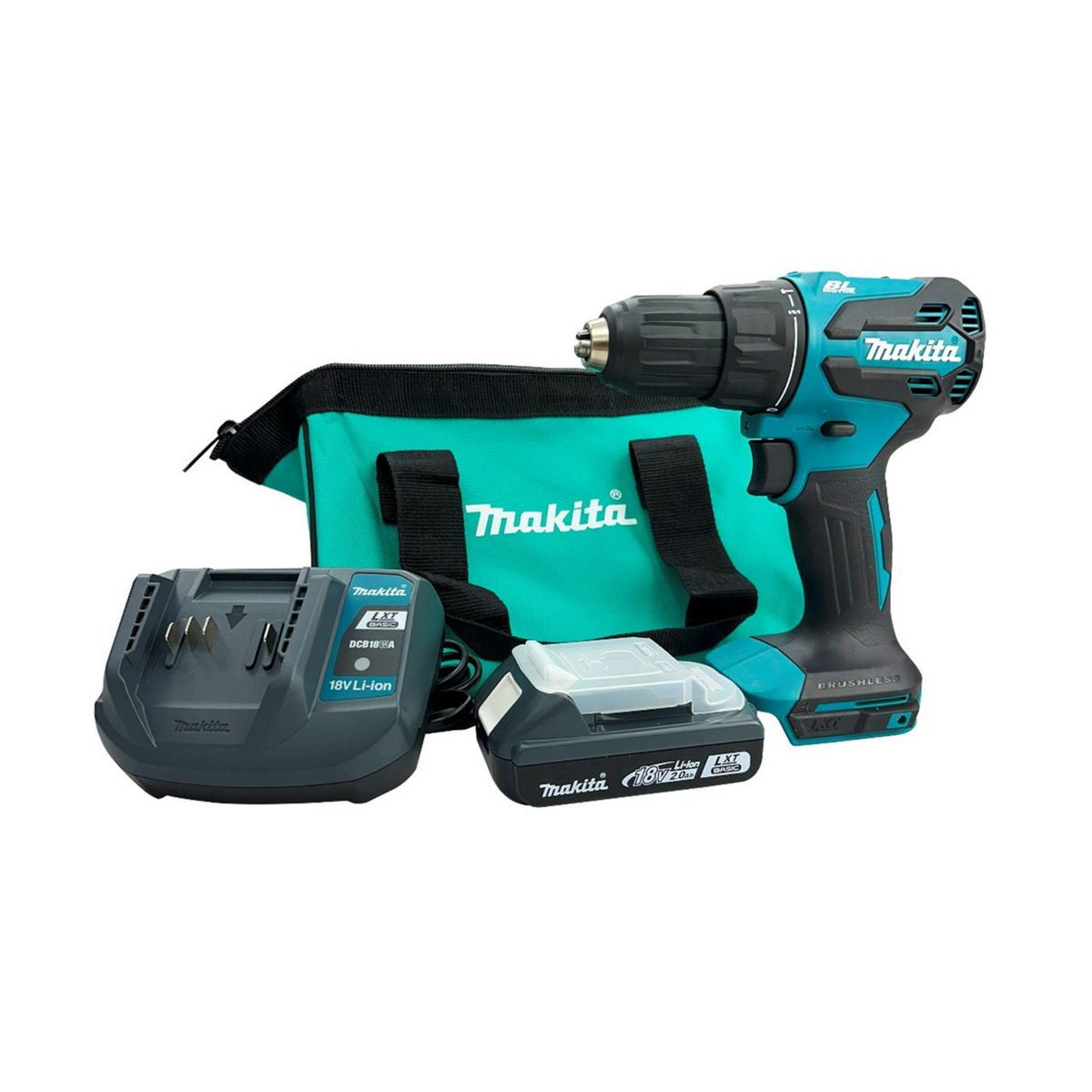 MAKITA - Taladro Percutor 1/2" 18V 65 Nm Con Batería Y Cargador