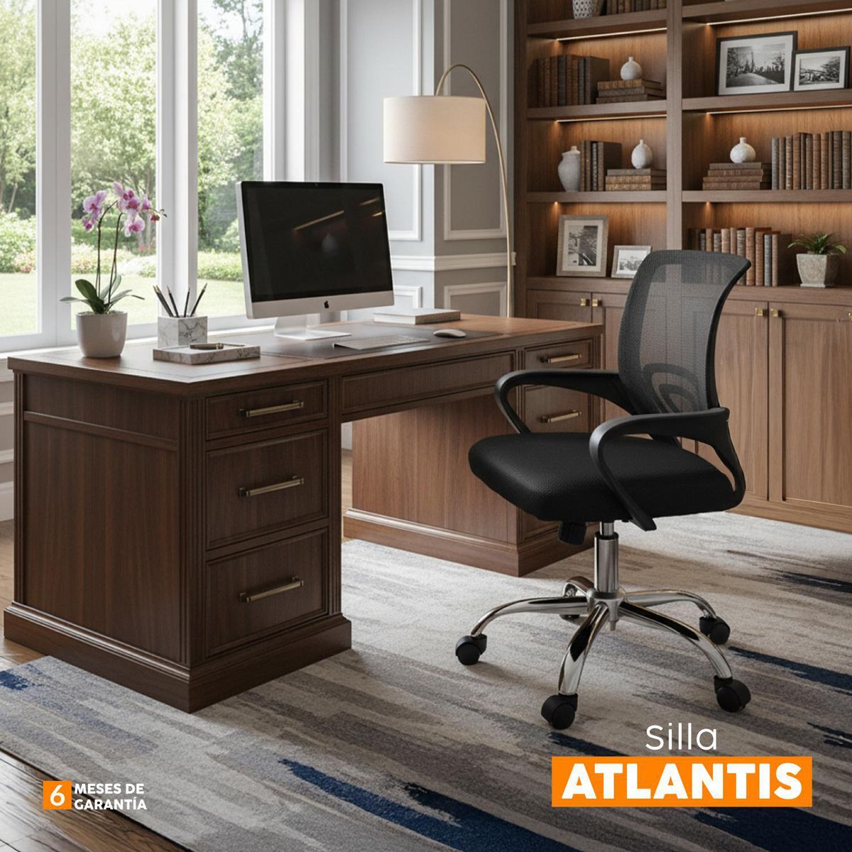 BONNO - Silla Ejecutiva Atlantis Eco Negro