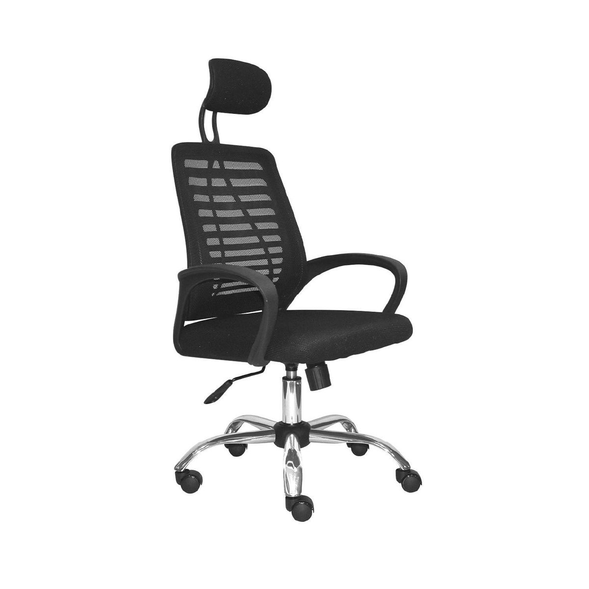 BONNO - Silla de Escritorio con Cabecera Loto Negro
