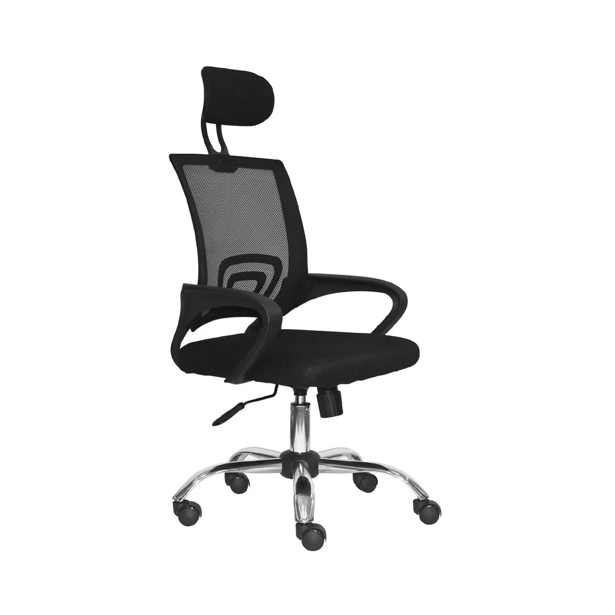 BONNO - Silla de Escritorio con Cabecera Atlantis Negro