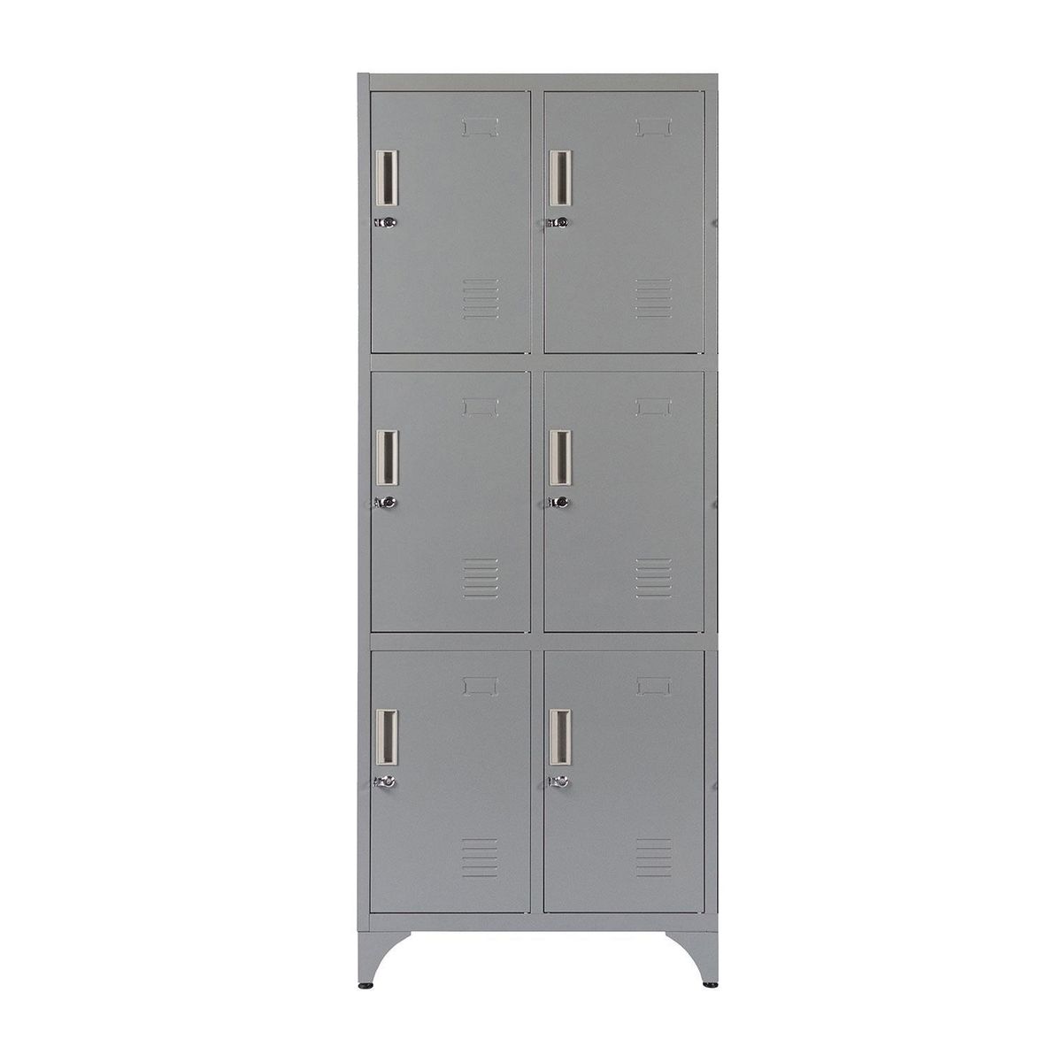 Locker Metálico MK2-03 6 Puertas Porta Candado., marca MALETEK - Foto 2