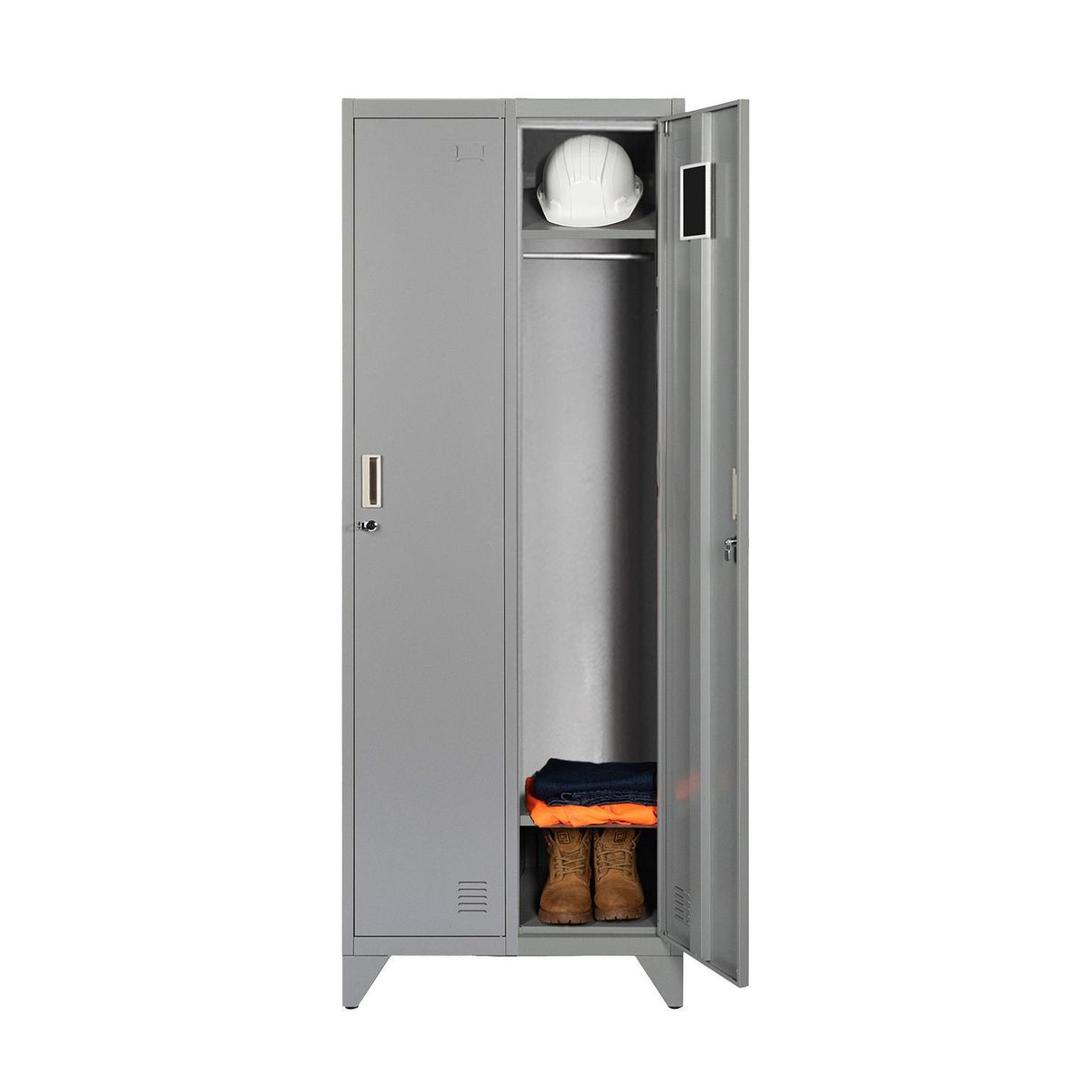 Locker Metálico MK2-01 2 Puertas Porta Candado., marca MALETEK - Foto Principal
