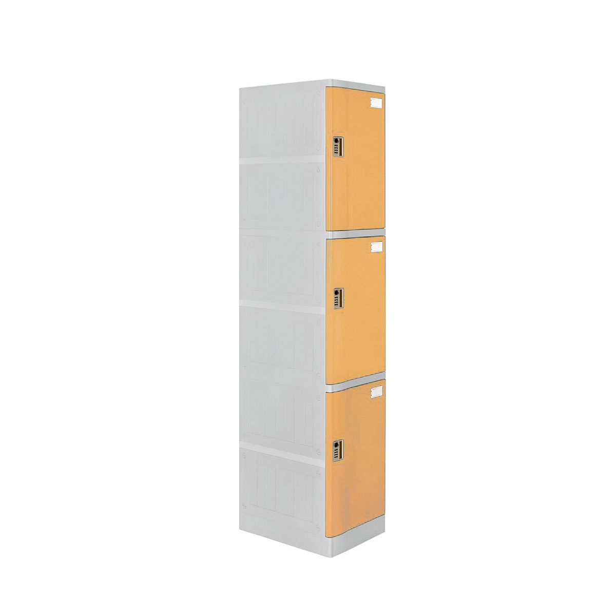 MALETEK - Locker ABS LP1-03 Con Llave 4 Divisiones Color Beige.