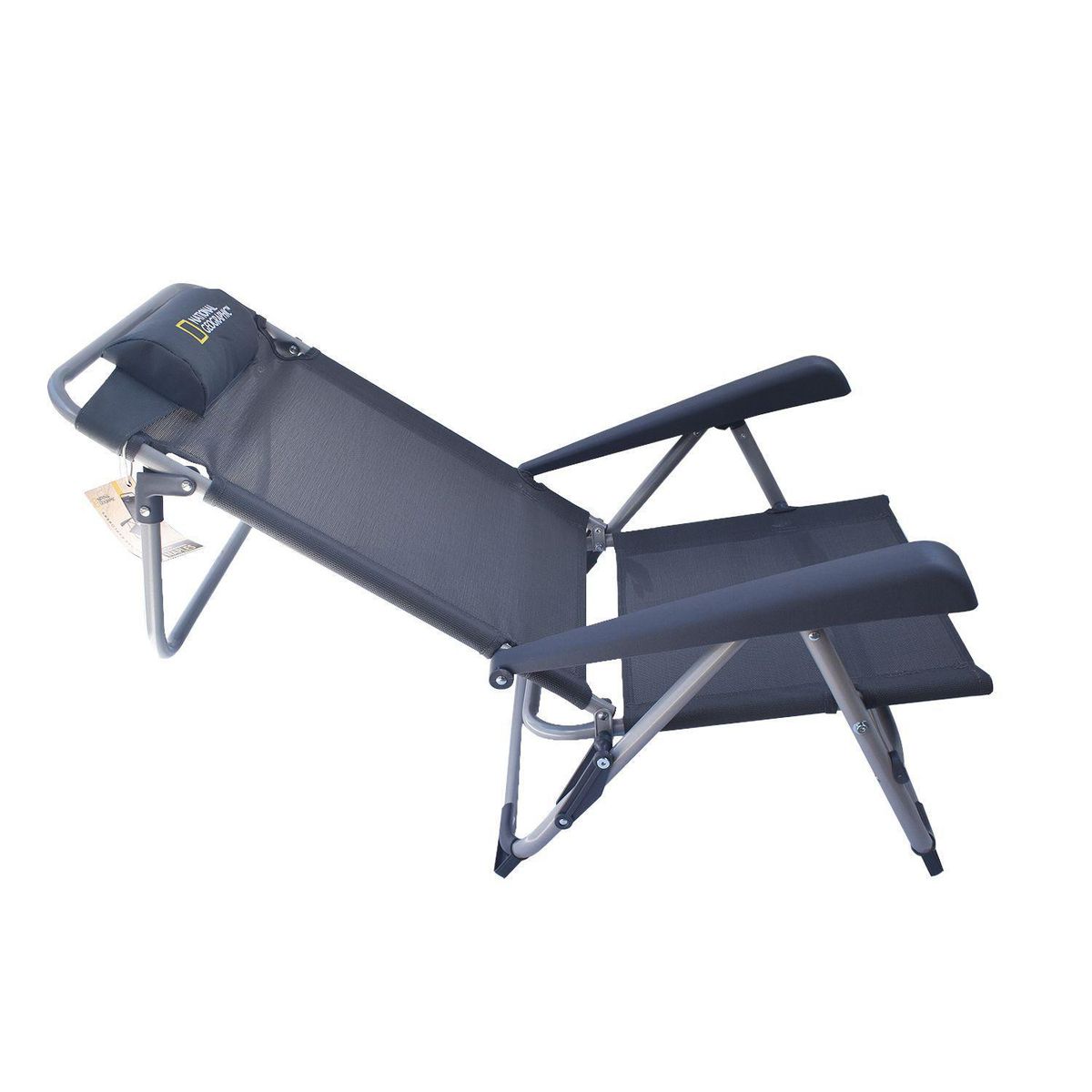 NATIONAL GEOGRAPHIC - Silla Plegable Playa Almohada Naples 58x79.5x62cm Gris