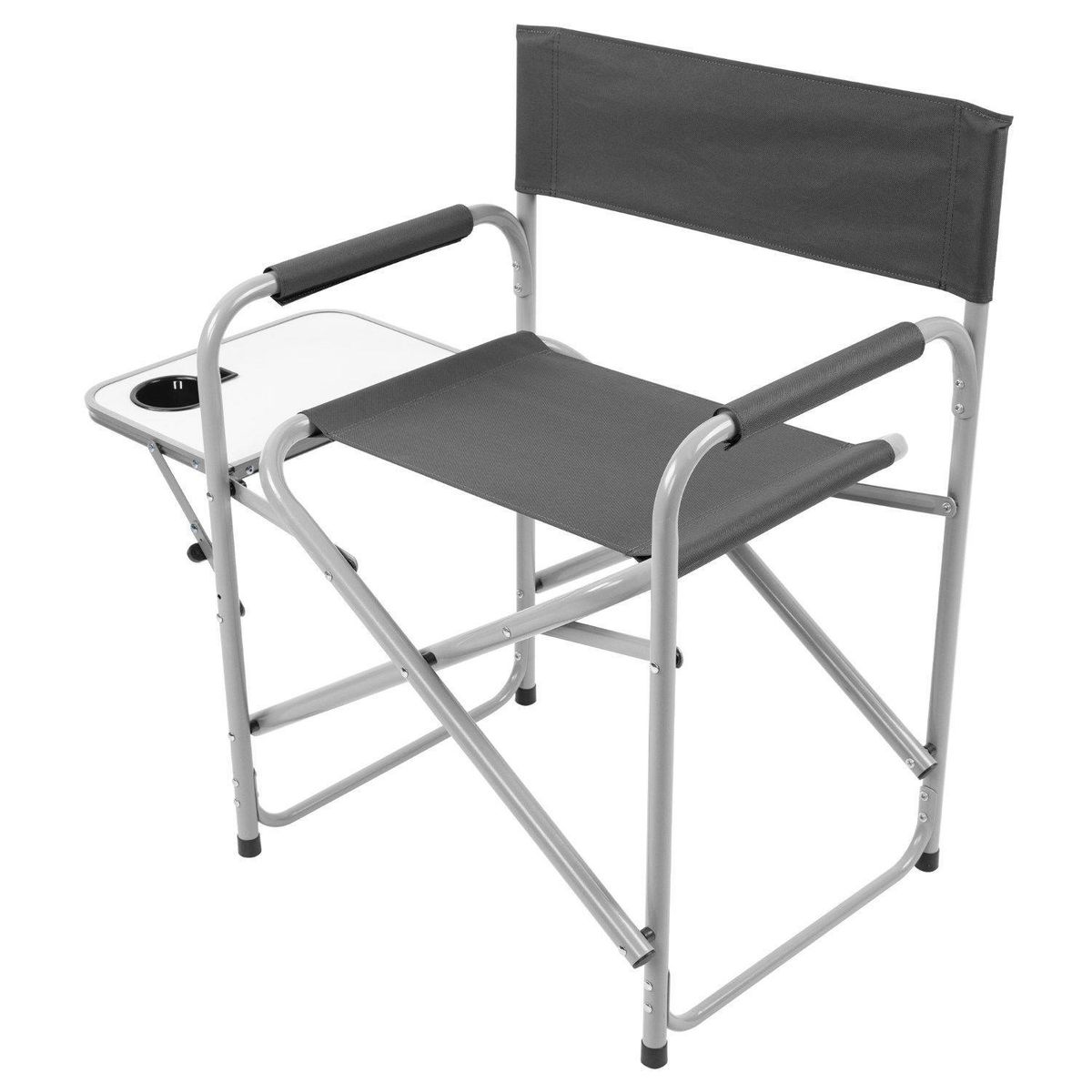 NATIONAL GEOGRAPHIC - Silla Plegable Director Con Mesa 57x79x47cm Gris