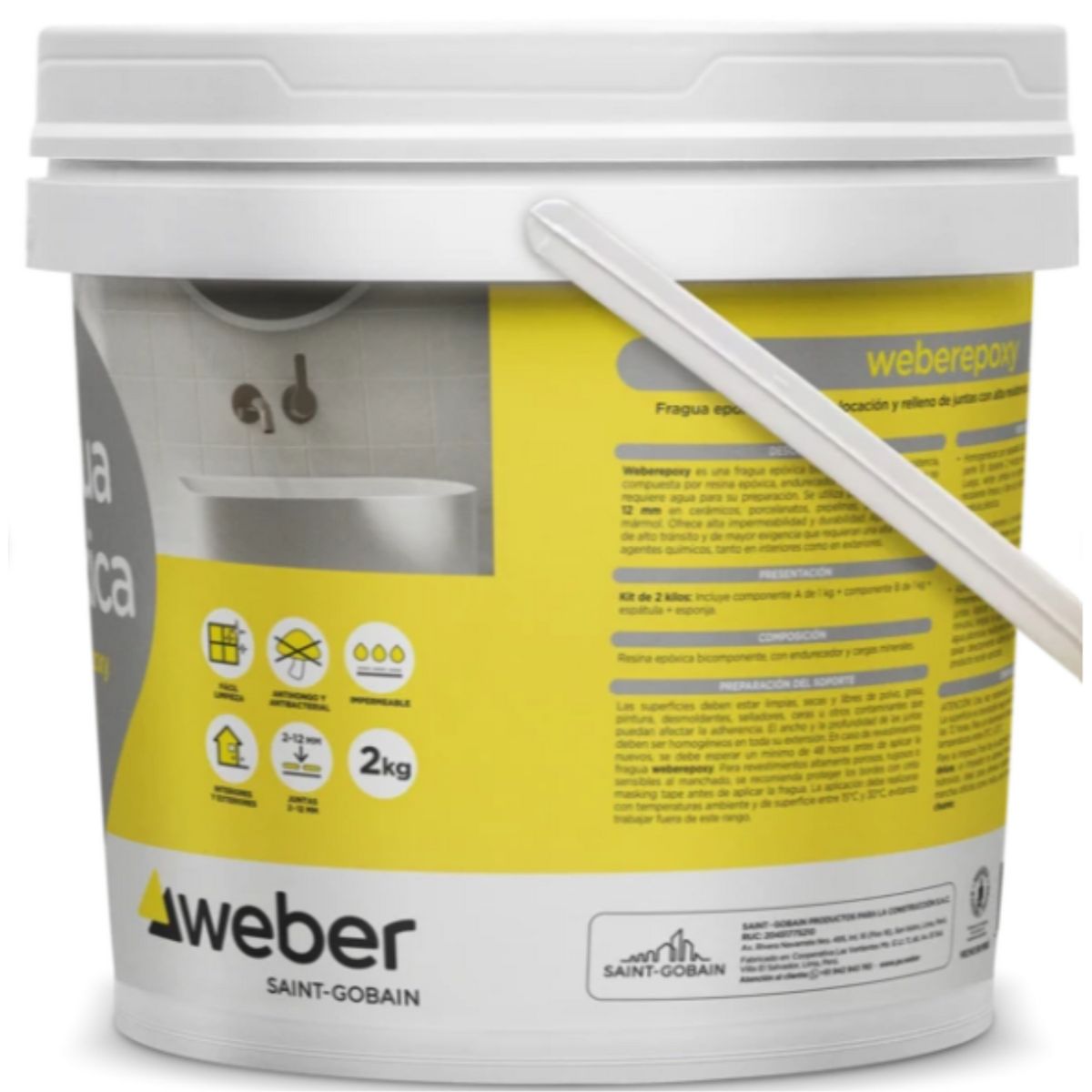 WEBER - Fragua Epóxica Weberepoxy Perlato