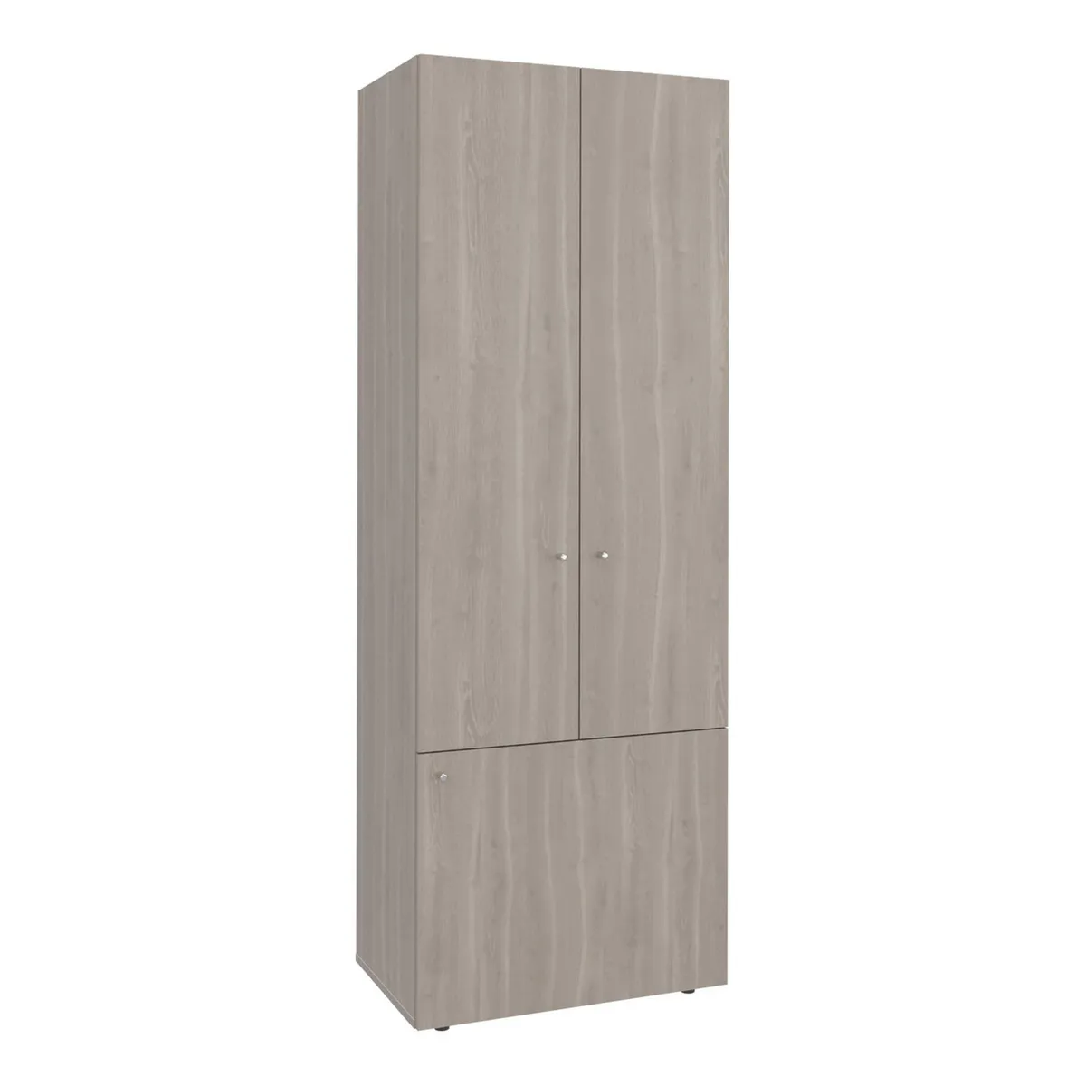 TUHOME - Ropero 3 Puertas 60x170x40.2cm Bardolino/Blanco.