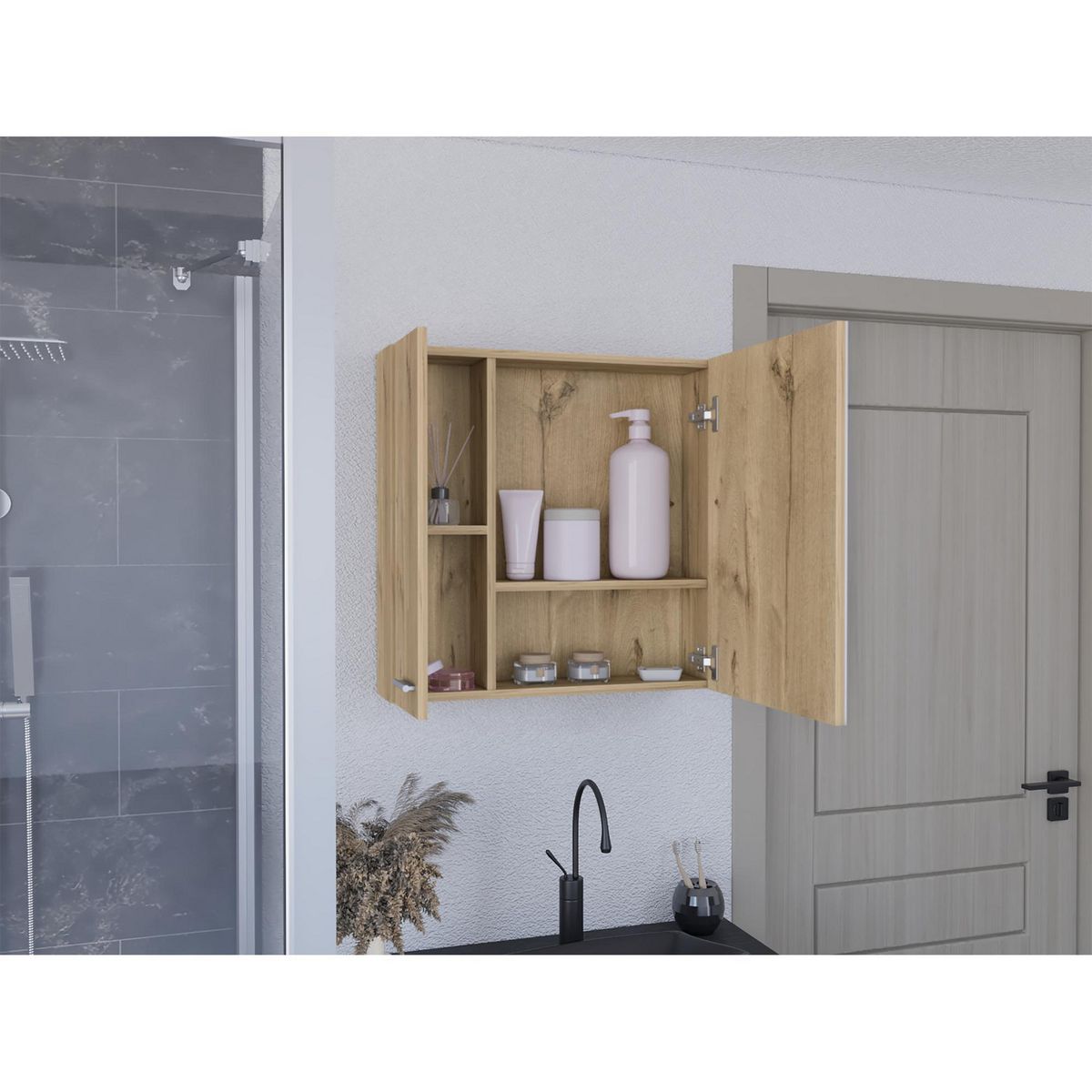 Botiquín de Baño 2 Puertas con Espejo Barcelona, marca TUHOME - Foto 2