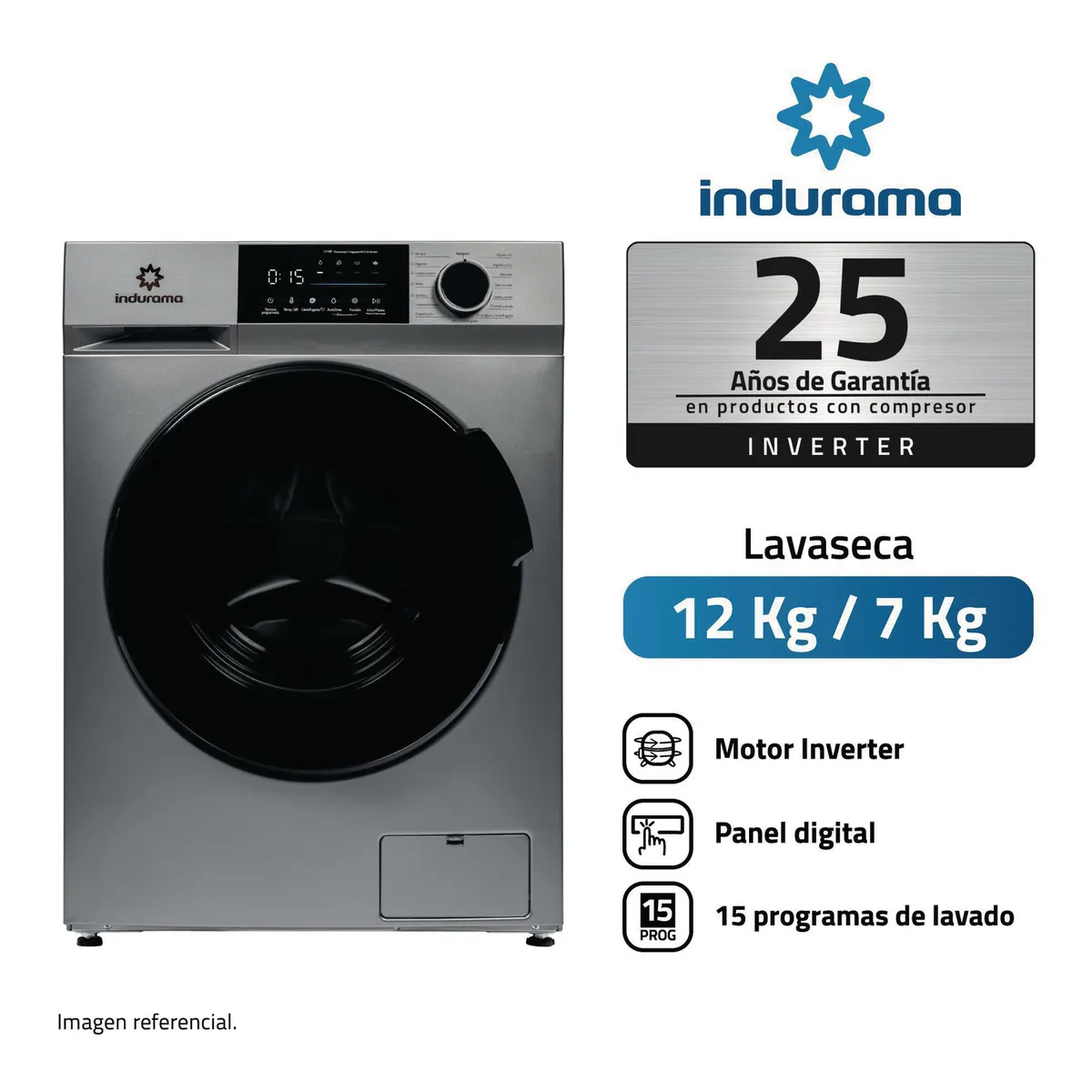 INDURAMA - Lavaseca 12kg LRI-312C.