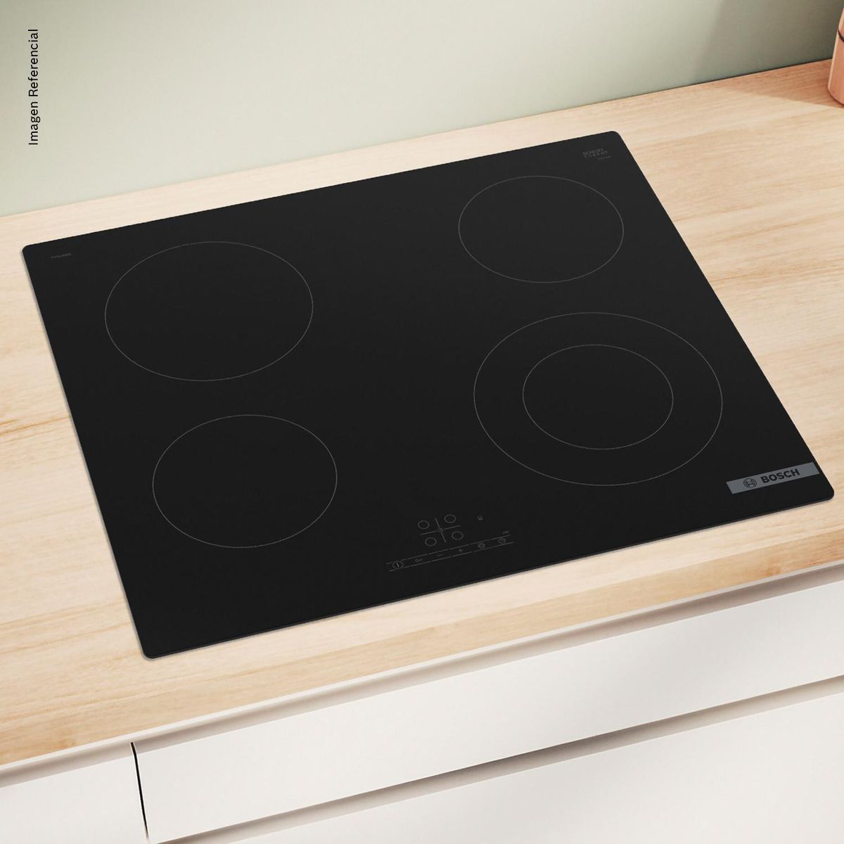 Bosch - Cocina Empotrable Eléctrica 4 Platos Negro PKF611BB8E
