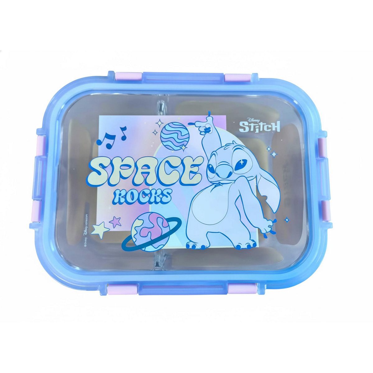 DISNEY - Taper de Vidrio con División 950ml Stitch.