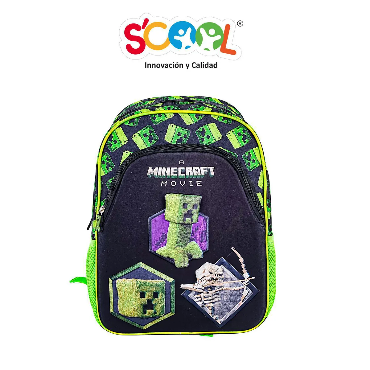 SCOOL - Mochila Niño Set 3 Piezas Minecraft
