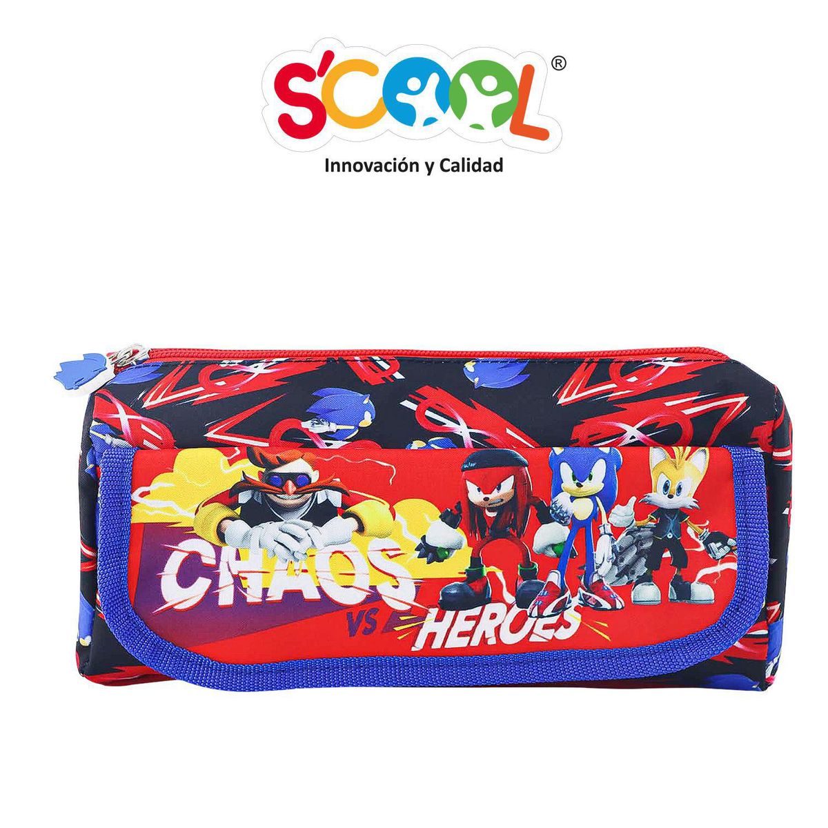 SCOOL - Cartuchera de Tela Grande Sonic