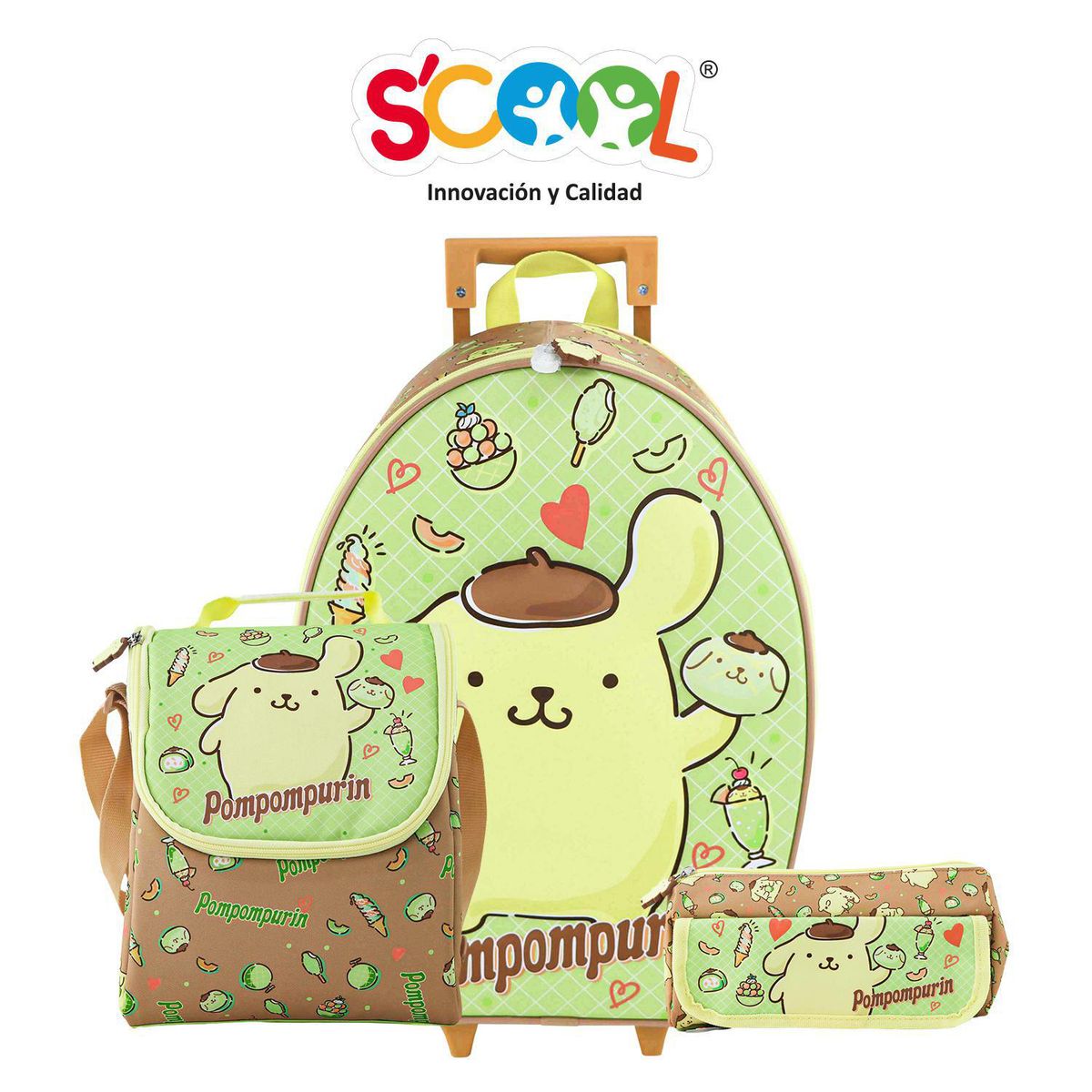 SCOOL - Maleta Niña Set 3 Piezas Pompompurin
