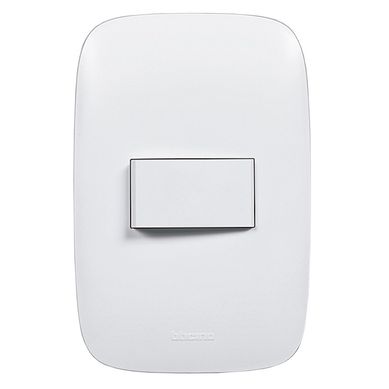 Conmutador Simple Domino Sencia Blanco