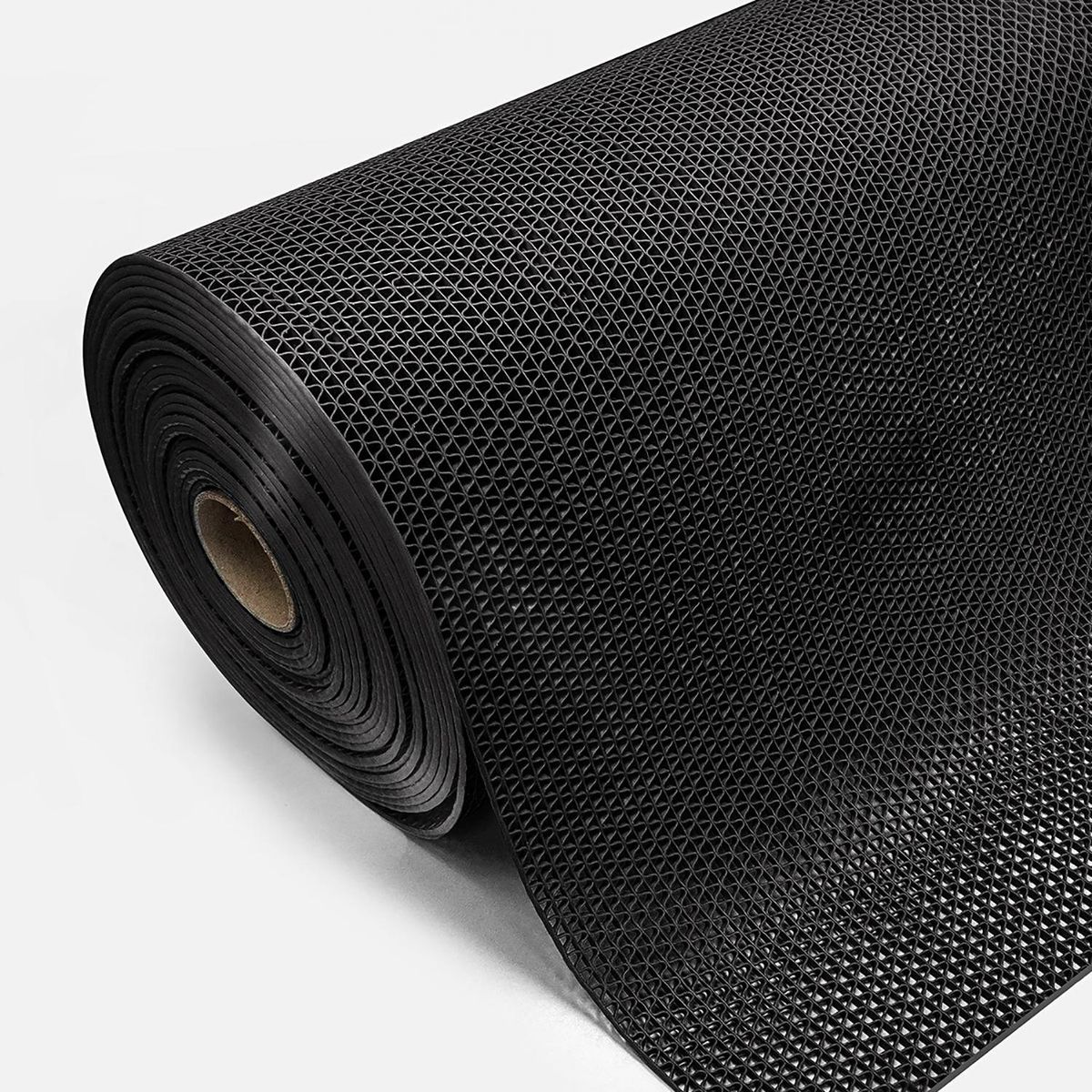 SAN BLAS - Piso Ondas Negro PVC 60cm 5mm Venta por Metro Lineal