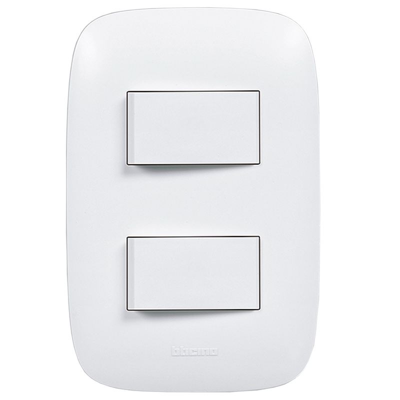 BTICINO - Interruptor Doble Bticino Domino Sencia Blanco