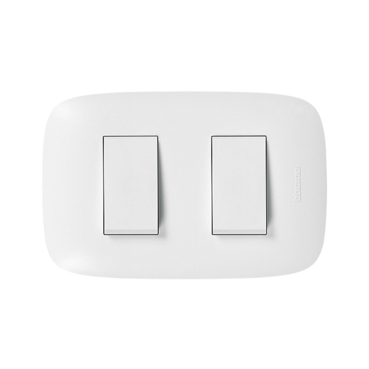BTICINO - Conmutador Doble Domino Sencia Blanco