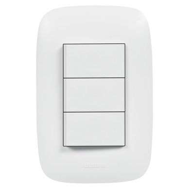 Interruptor Triple Bticino Domino Sencia Blanco