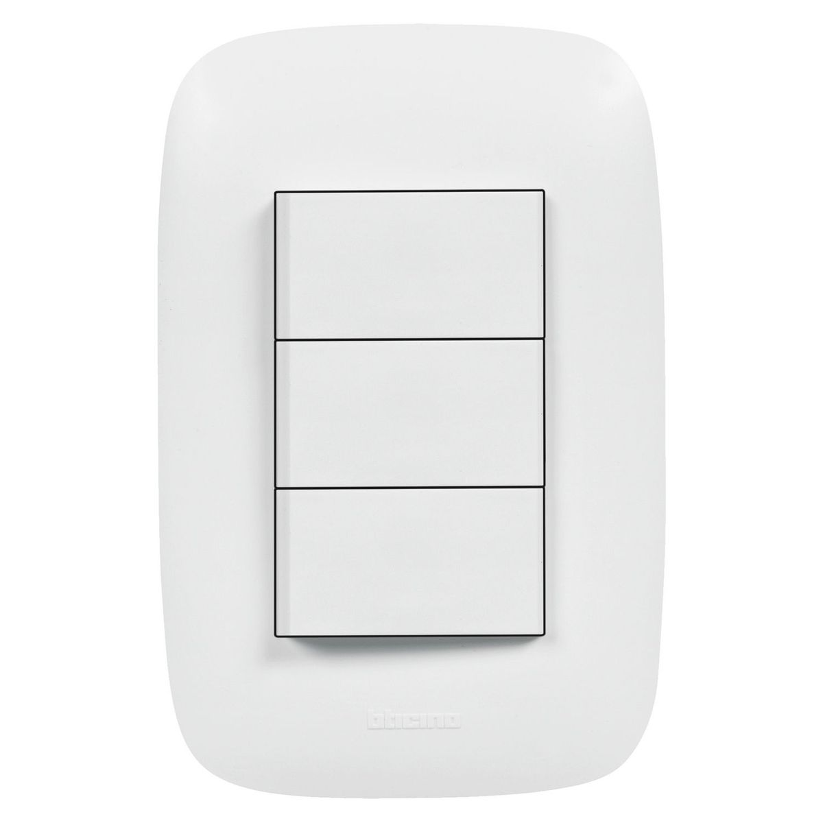 BTICINO - Interruptor Triple Domino Sencia Blanco